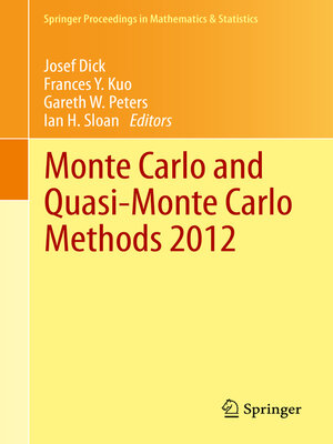 cover image of Monte Carlo and Quasi-Monte Carlo Methods 2012